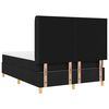 vidaXL Letto a molle con materasso Nero 140 x 190 cm Tessuto
