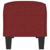 vidaXL Panca Rosso Vino 100x35x41 cm in Tessuto