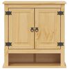 vidaXL Mobile Bagno a Parete Corona 70x33x71,5cm Legno Massello Pino