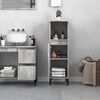 vidaXL Armadietto Bagno Grigio Cemento 30x30x100 cm Legno Multistrato