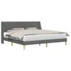 vidaXL Struttura del letto Grigio Scuro 183 x 213 cm Tessuto