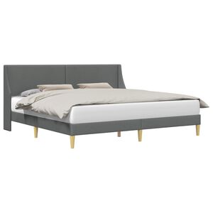 vidaXL Struttura del letto Grigio Scuro 183 x 213 cm Tessuto