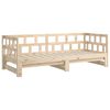 vidaXL Dormeuse Estraibile in Legno Massello di Pino 2x(90x190) cm