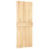 vidaXL Porta Scorrevole con Set Hardware 80x210 cm Legno Massello Pino