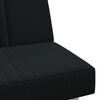 vidaXL Divano Letto a L Nero 255x140x70 cm in Tessuto