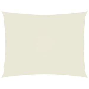vidaXL Parasole a Vela Oxford Rettangolare 2,5x4 m Crema