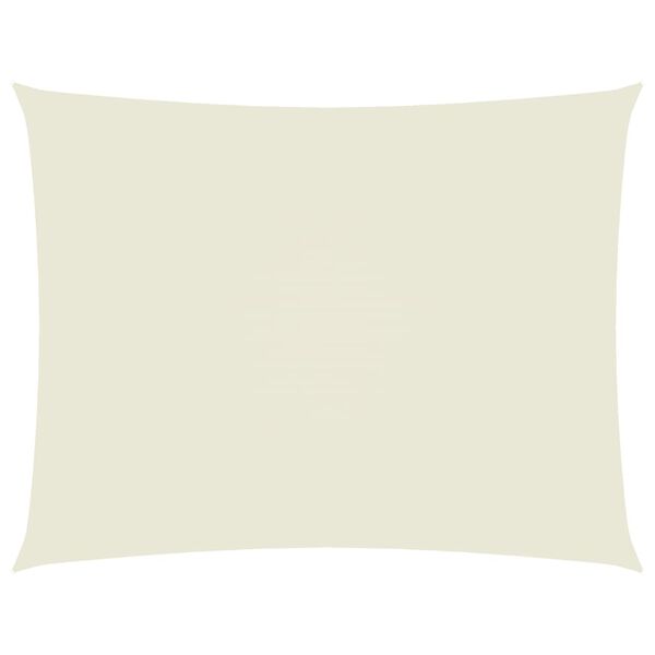 vidaXL Parasole a Vela Oxford Rettangolare 2,5x4 m Crema