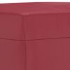 vidaXL Set di Divani 3 pz con Cuscini Rosso Vino in Similpelle