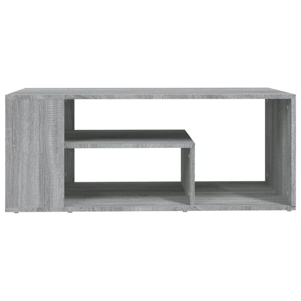 vidaXL Tavolino da Salotto grigio sonoma 100x50x40cm Legno Multistrato