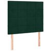 vidaXL Giroletto a Molle con Materasso Verde Scuro 90x190 cm Velluto