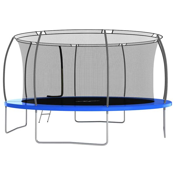 vidaXL Set Trampolino Rotondo 460x80 cm 150 kg