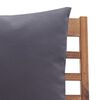vidaXL Set Divani da Giardino 4 pz con Cuscini in Massello di Acacia