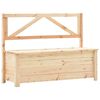 vidaXL Cassapanca 120 cm Legno Massello di Pino