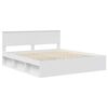 vidaXL Struttura del letto Bianco 180 x 200 cm Legno multistrato