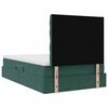 vidaXL Letto con contenitore e LED Verde Scuro 120 x 200 cm Velluto