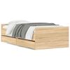 vidaXL Giroletto con Cassetti Rovere Sonoma 90x190 cm