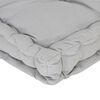 vidaXL Cuscino per Pallet e Pavimento in Cotone 120x40x7 cm Grigio