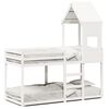 vidaXL Letto a Castello senza Materasso Bianco 90x190cm Massello Pino