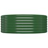 vidaXL Letto Giardino Acciaio Zincato 544x100x36 cm Verde
