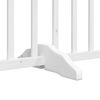 vidaXL Cancello Cani Porta Pieghevole Bianco 12 Pannelli 960 cm Pioppo