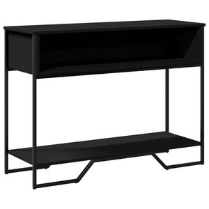 vidaXL Tavolo Consolle Nero 100x35x74,5 cm in Truciolato