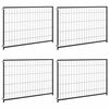 vidaXL Gabbia per animali senza porta Nero 300 x 100 x 70 cm Acciaio