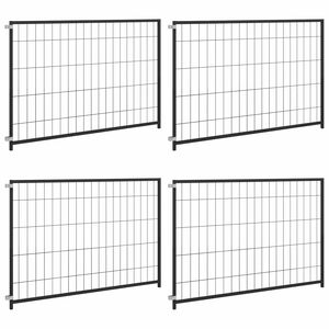 vidaXL Gabbia per animali senza porta Nero 300 x 100 x 70 cm Acciaio