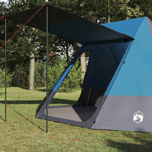 vidaXL Tenda da campeggio con tetto Blu 482 x 360 x 227 cm taffetà