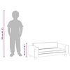 vidaXL Divano Bambini Poggiapiedi Cappuccino 100x50x30 cm Similpelle