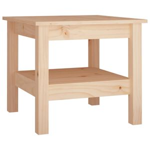 vidaXL Tavolino da caff&egrave; 45x45x40 cm in legno massello di pino