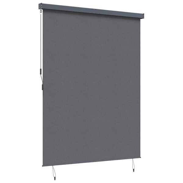 vidaXL Tenda a rullo Rigato Antracite 200 x 250 cm Tessuto e Alluminio