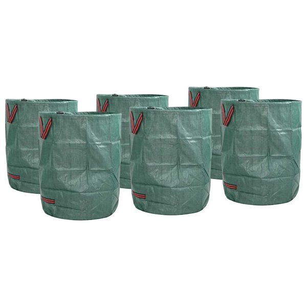vidaXL Sacchi per Rifiuti da Giardino 12 pcs Verde 66 x 66 x 83,5 cm