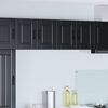 vidaXL Mobile da cucina 2 pcs Nero 60 x 31 x 40 cm Legno multistrato
