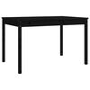 vidaXL Set da Pranzo per Giardino 4pz Nero in Legno Massello di Pino