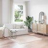 vidaXL Tappeto Shaggy Antiscivolo Crema 160 x 160 cm PP