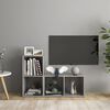 vidaXL Mobili TV 2 pz Grigio Cemento 72x35x36,5cm in Legno Multistrato
