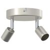 vidaXL Faretto da soffitto Nickel spazzolato 12 x 8 cm Acciaio