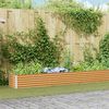 vidaXL Letto rialzato da giardino 775 x 50 x 36 cm Acciaio zincato