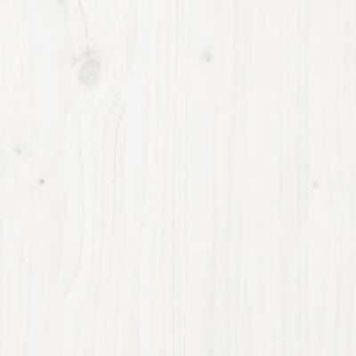 vidaXL Poggiapiedi da Giardino 70x70x30 cm Legno Massello Pino Bianco