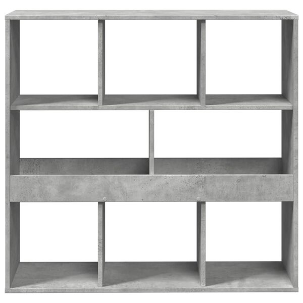 vidaXL Libreria Grigio Cemento 100x33x94,5 cm in Truciolato