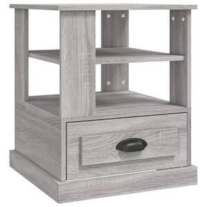 vidaXL Tavolino Grigio Sonoma 50x50x60 cm in Legno Multistrato
