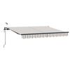 vidaXL Tenda retrattile Grigio chiaro e bianco 600 &times; 300 cm Poliestere