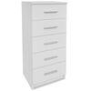 vidaXL Cassettiera Alta in Legno Multistrato 41x35x106 cm Bianca