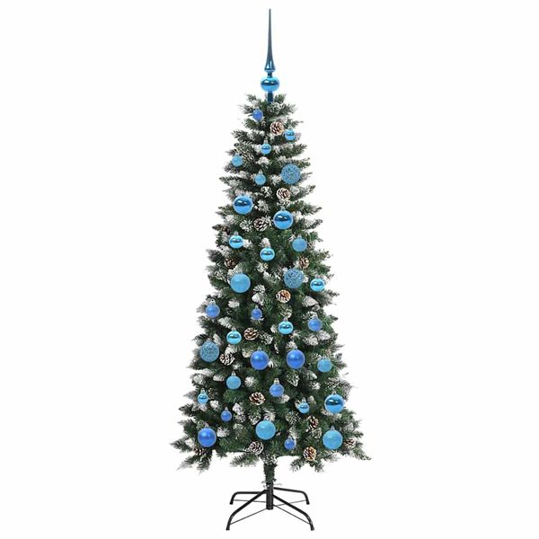 vidaXL Albero di Natale artificiale con 150 LED Verde 150 cm