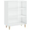 vidaXL Credenza 69,5x32,5x90 cm Bianco Lucido in Legno Multistrato