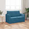 vidaXL Divano letto 110cm Blu Velluto