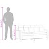 vidaXL Divano a 2 Posti Grigio Scuro 140 cm in Tessuto
