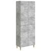 vidaXL Set di armadi 2 pz Grigio Cemento Legno ingegnerizzato