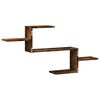vidaXL Scaffale a Muro Rovere Fumo 104x15x49 cm in Truciolato