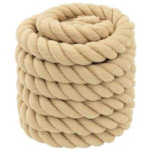 vidaXL Corda da Barca 4 mm 5 m Naturale